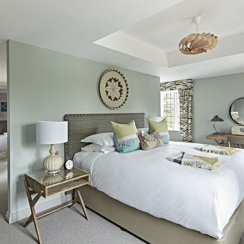 Coach House Suite open plan romantic bedroom interior